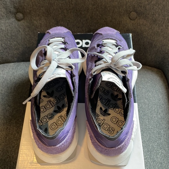 Adidas Tech Purple Crystal White SL 7600 Lifestyle Running Sneaker - Picture 5 of 11